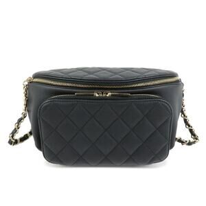 Chanel Matelasse Caviar Leather Belt Bag Black